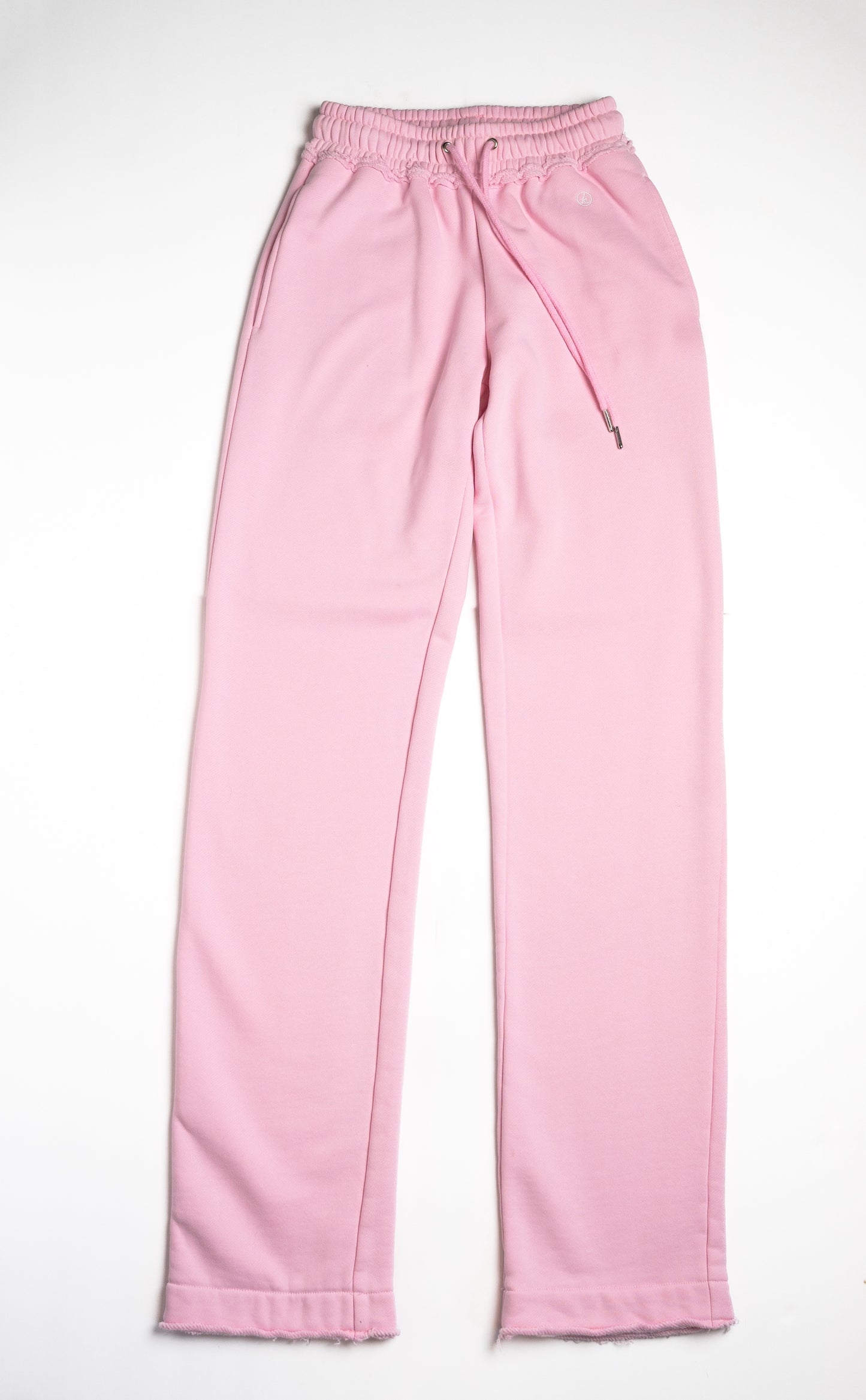 Pink Distressed Sweatpants